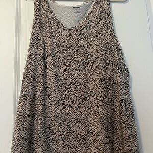 Alfani Black and Cream Sleep Tank